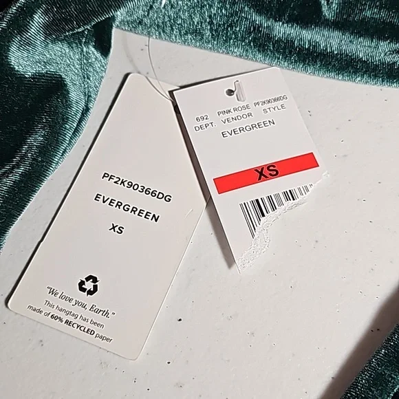 Pink Rose x Dry Goods Evergreen Velour Long Sleeves Cardigan Jacket XS NWT - Picture 2 of 16